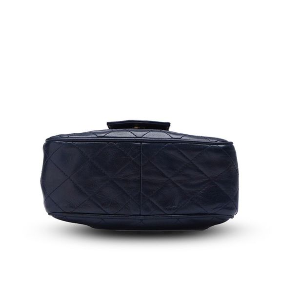 Chanel Matelasse Fringed Bijou Chain Shoulder Lambskin Navy Bag - Picture 5 of 9